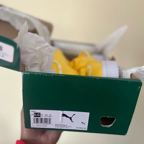 Puma Kids Yellow Sneakers - Picture 5 of 7